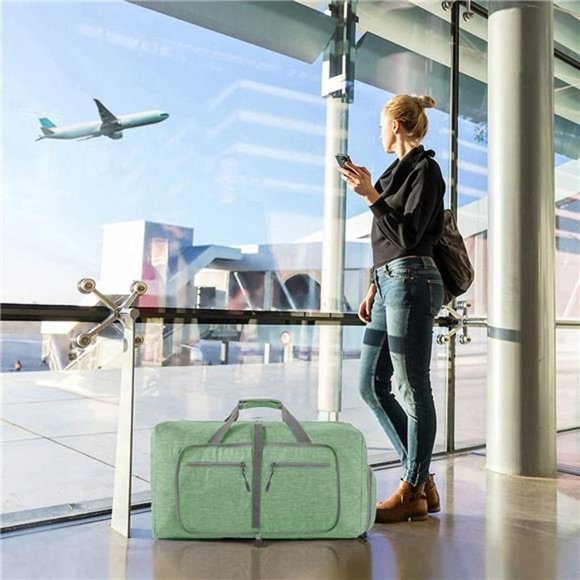TRAVEL Duffle Bag For Men, H Light Green - Picture 7 of 7